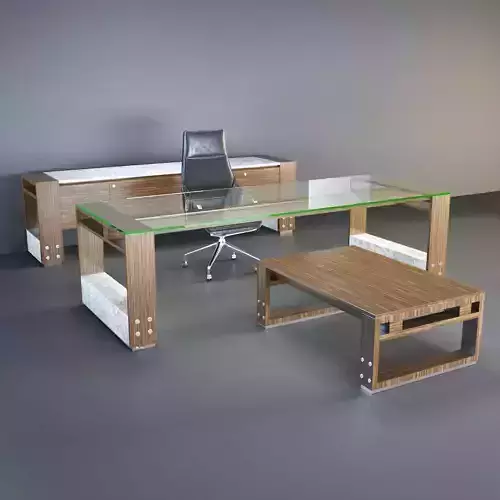 Mobica LUXEMBOURG Office set 1 3D model