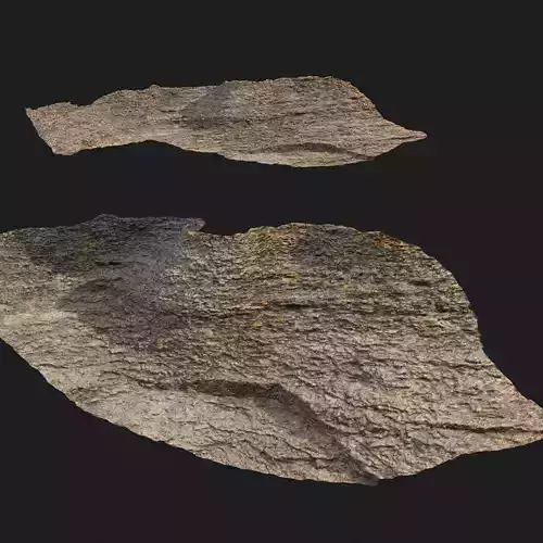 Stone rock eroded scan H 3D model
