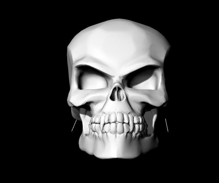 Skull pendant necklaces 3D print model_1