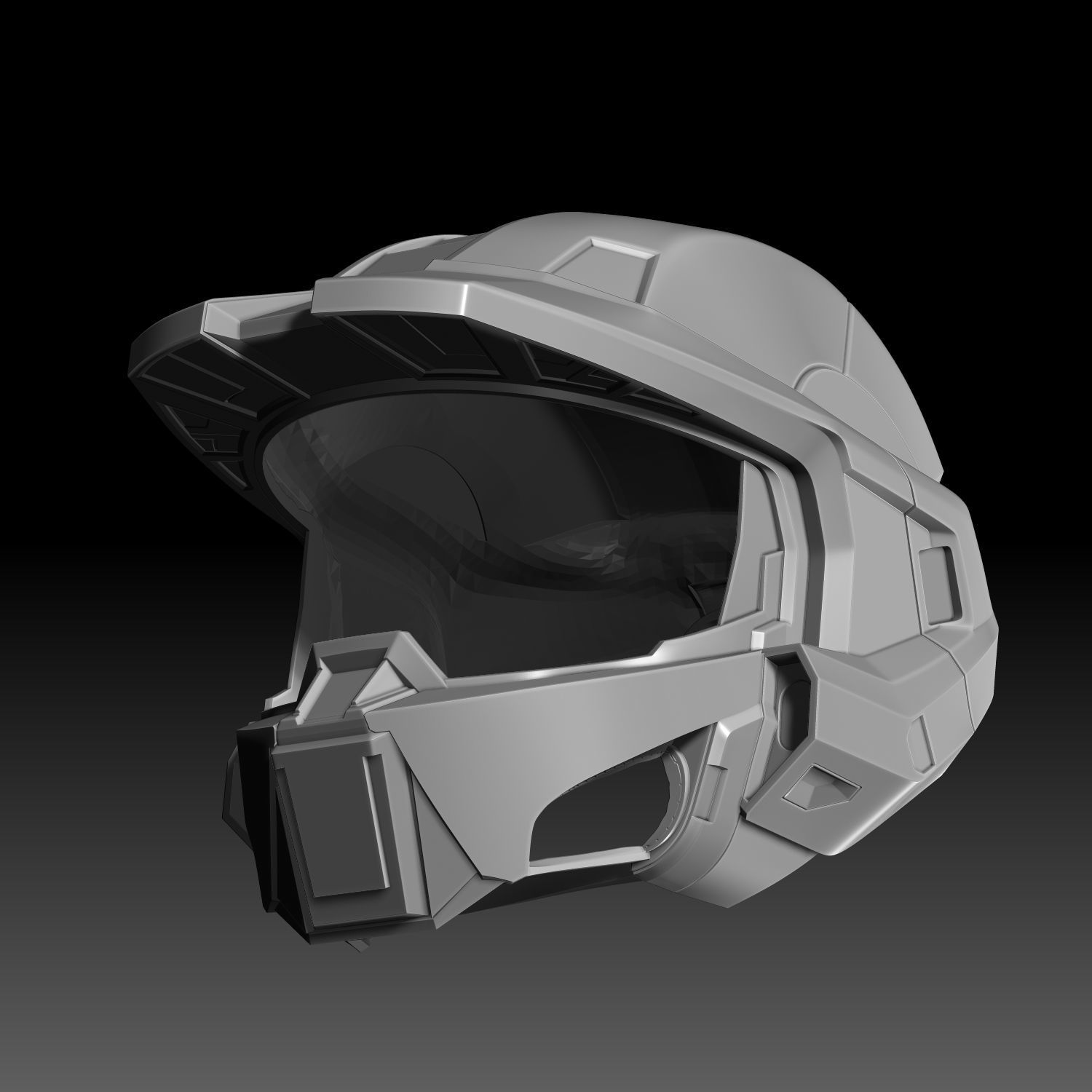 Master Chief Helmet Halo Infinite Fanmade 3D Printable Model 3D print model_10