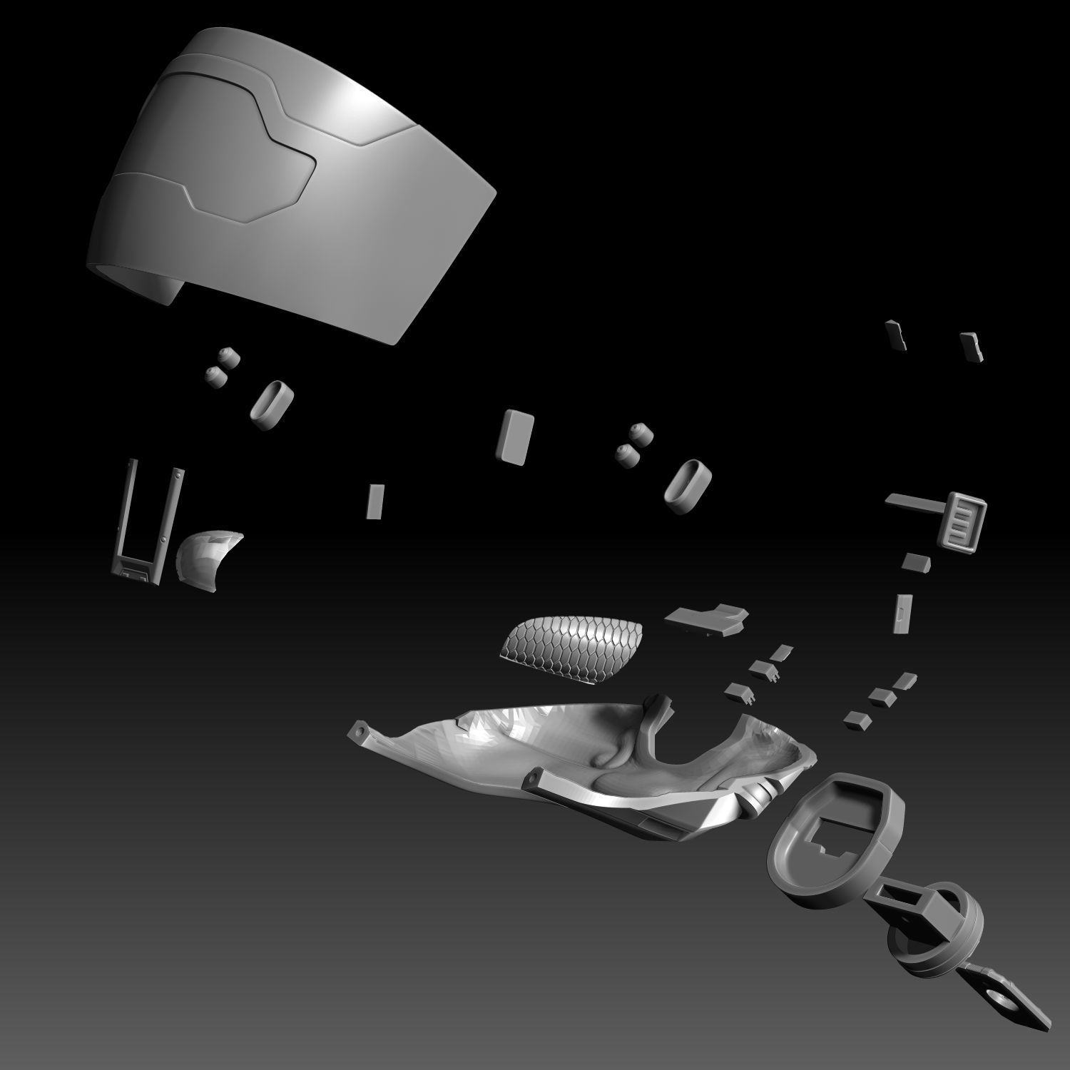 Master Chief Helmet Halo Infinite Fanmade 3D Printable Model 3D print model_9