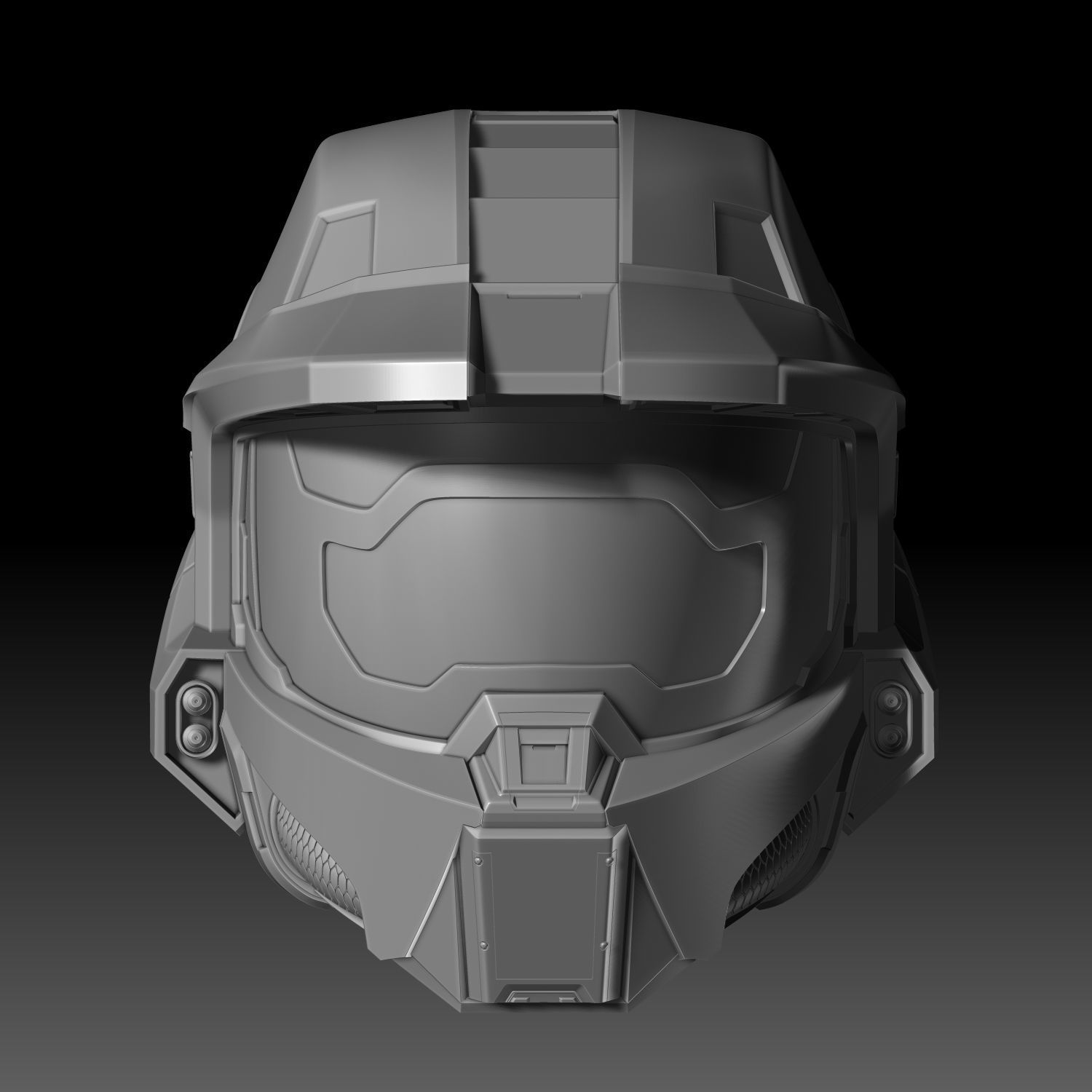 Master Chief Helmet Halo Infinite Fanmade 3D Printable Model 3D print model_1