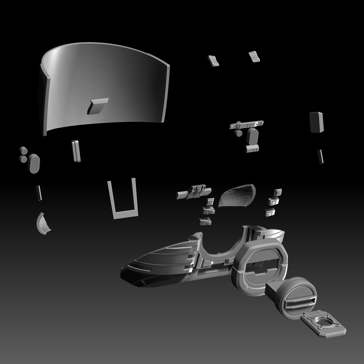 Master Chief Helmet Halo Infinite Fanmade 3D Printable Model 3D print model_8