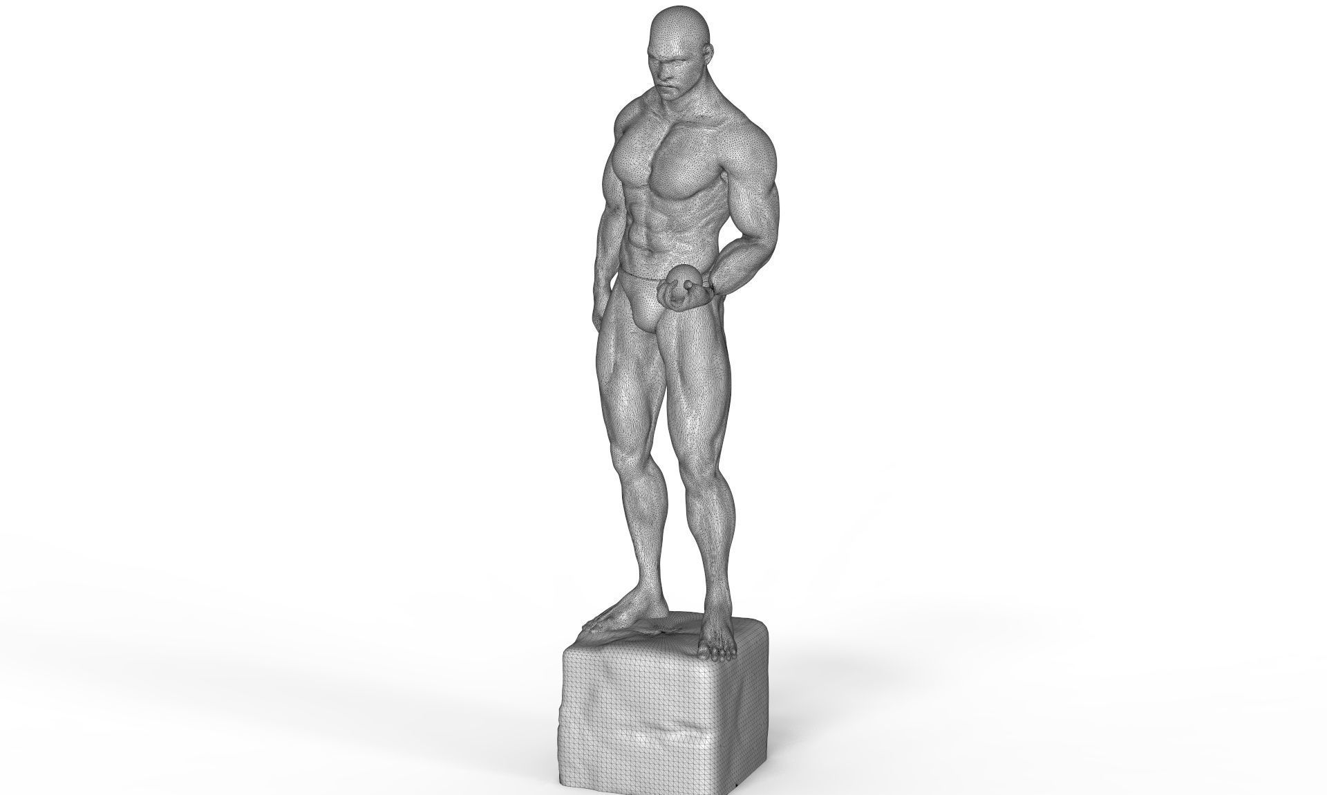 The Man Sculpture 3D print model_6