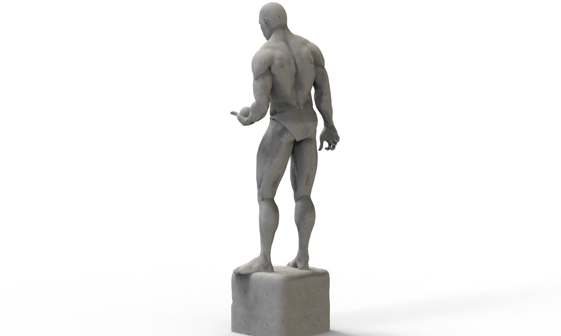 The Man Sculpture 3D print model_3