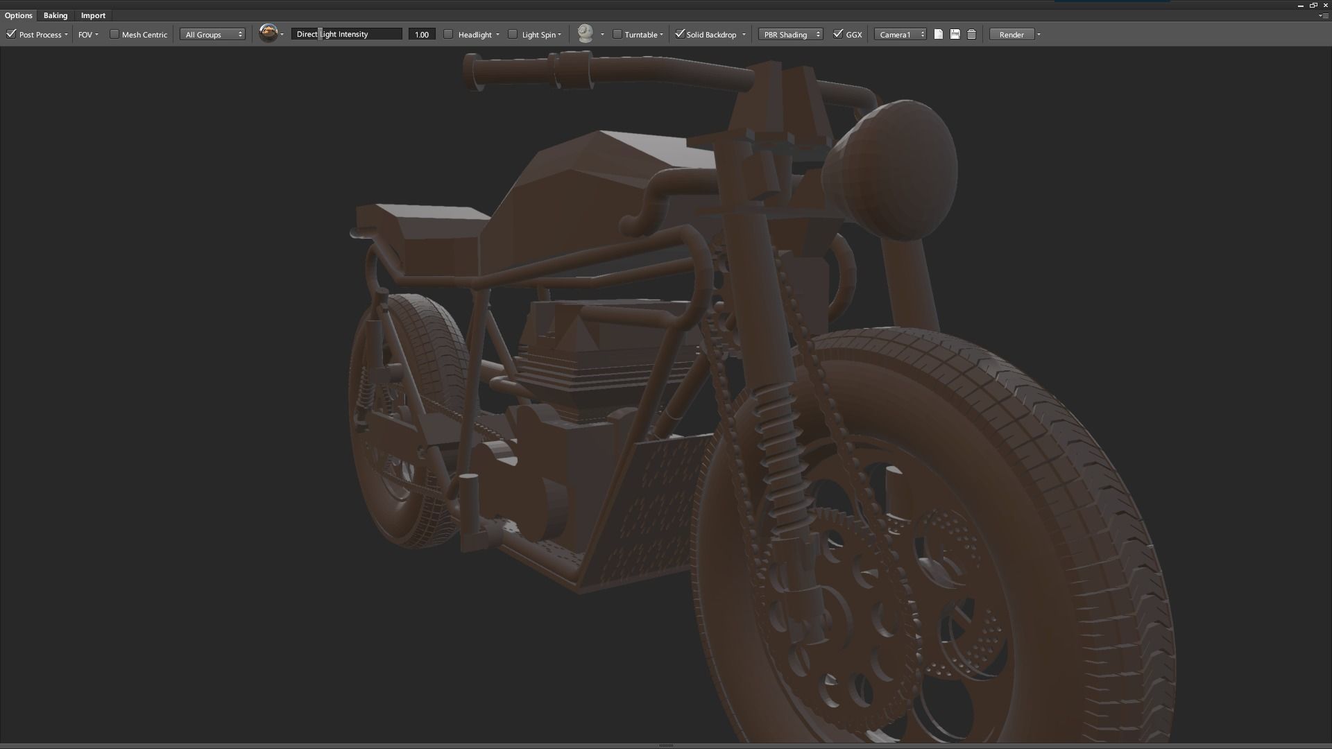 Apocalypse All Wheel Drive Terrain MotorCycle 3D model_4