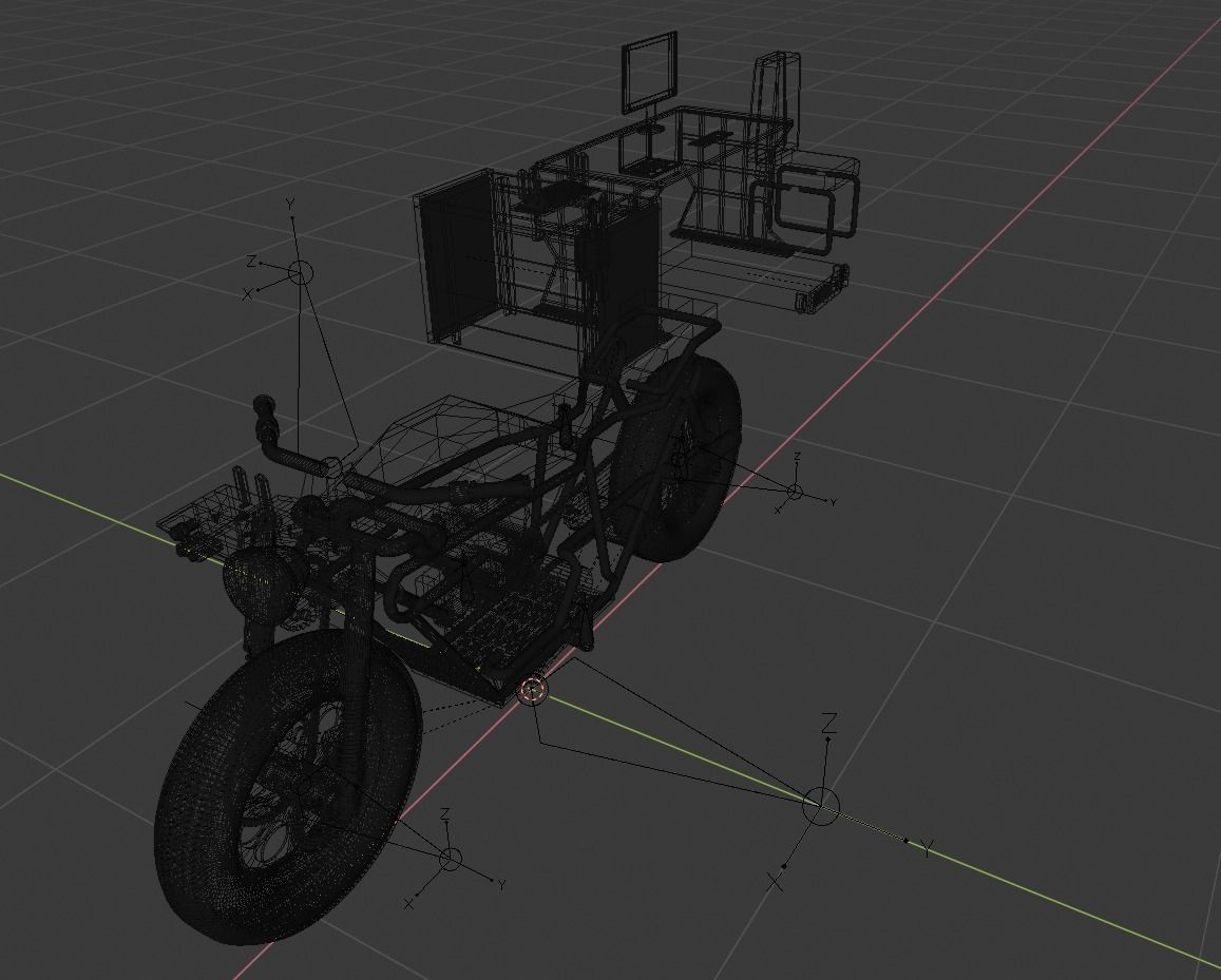 Apocalypse All Wheel Drive Terrain MotorCycle 3D model_3