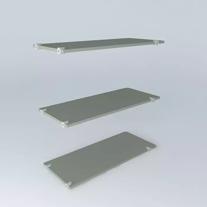 Glass shelves c Support "Wolf's Mouth" or &quo... Free 3D model