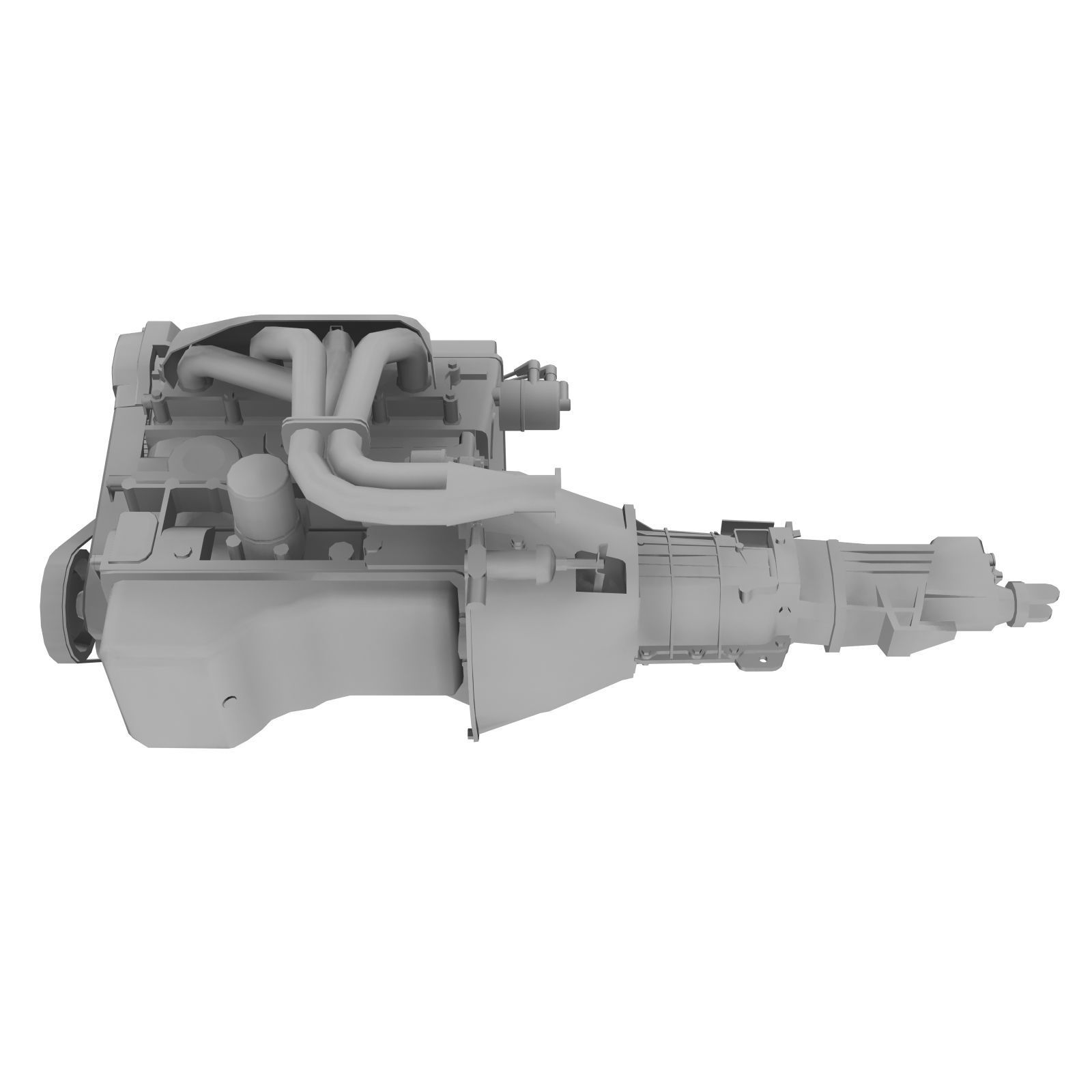 Toyota 4AGE Blacktop 20v engine Low-poly 3D model_11