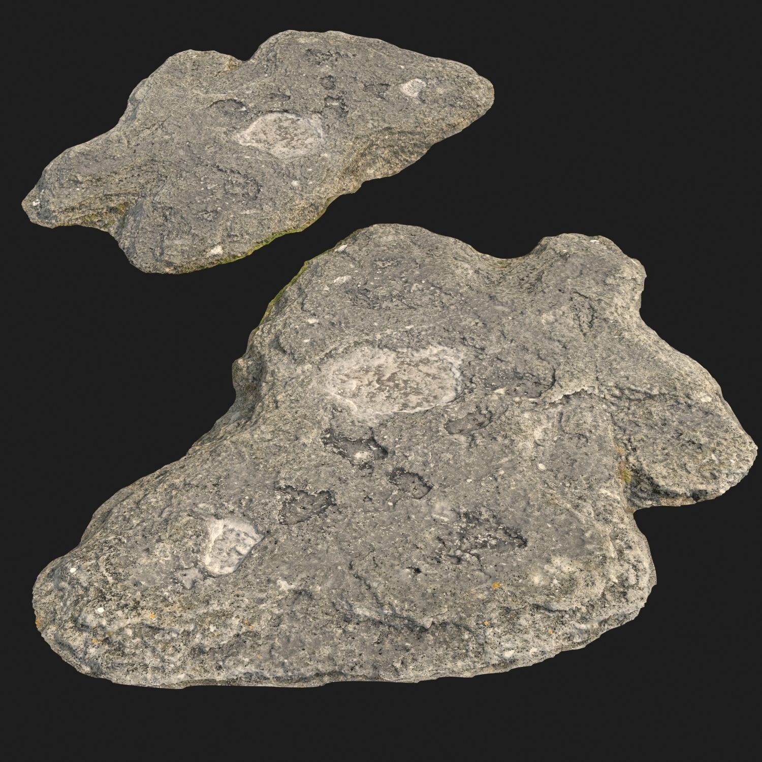 Stones rocks eroded rauk collection 3D model_7