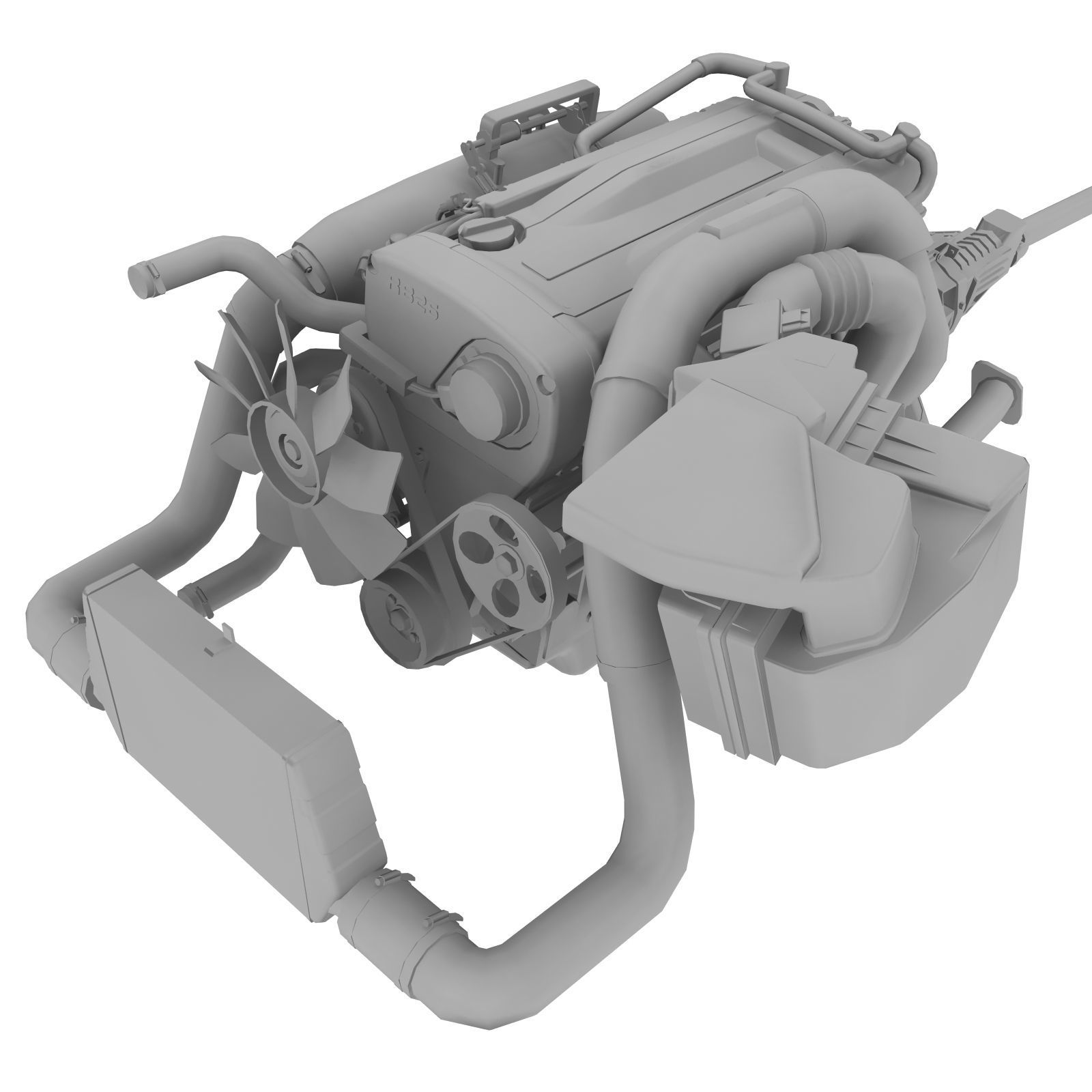 3D model Nissan RB26DETT N1 Spec Nur engine VR / AR / low-poly