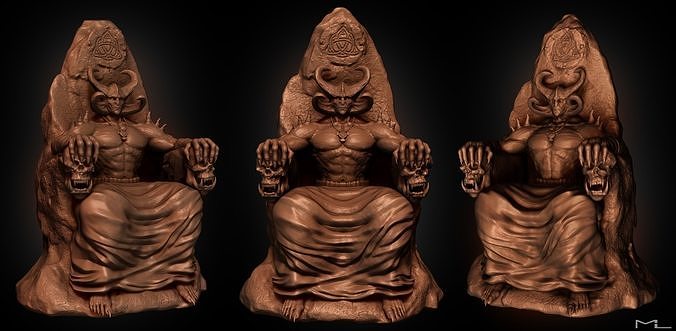King of all Demons Statue Sculpt 3D print model