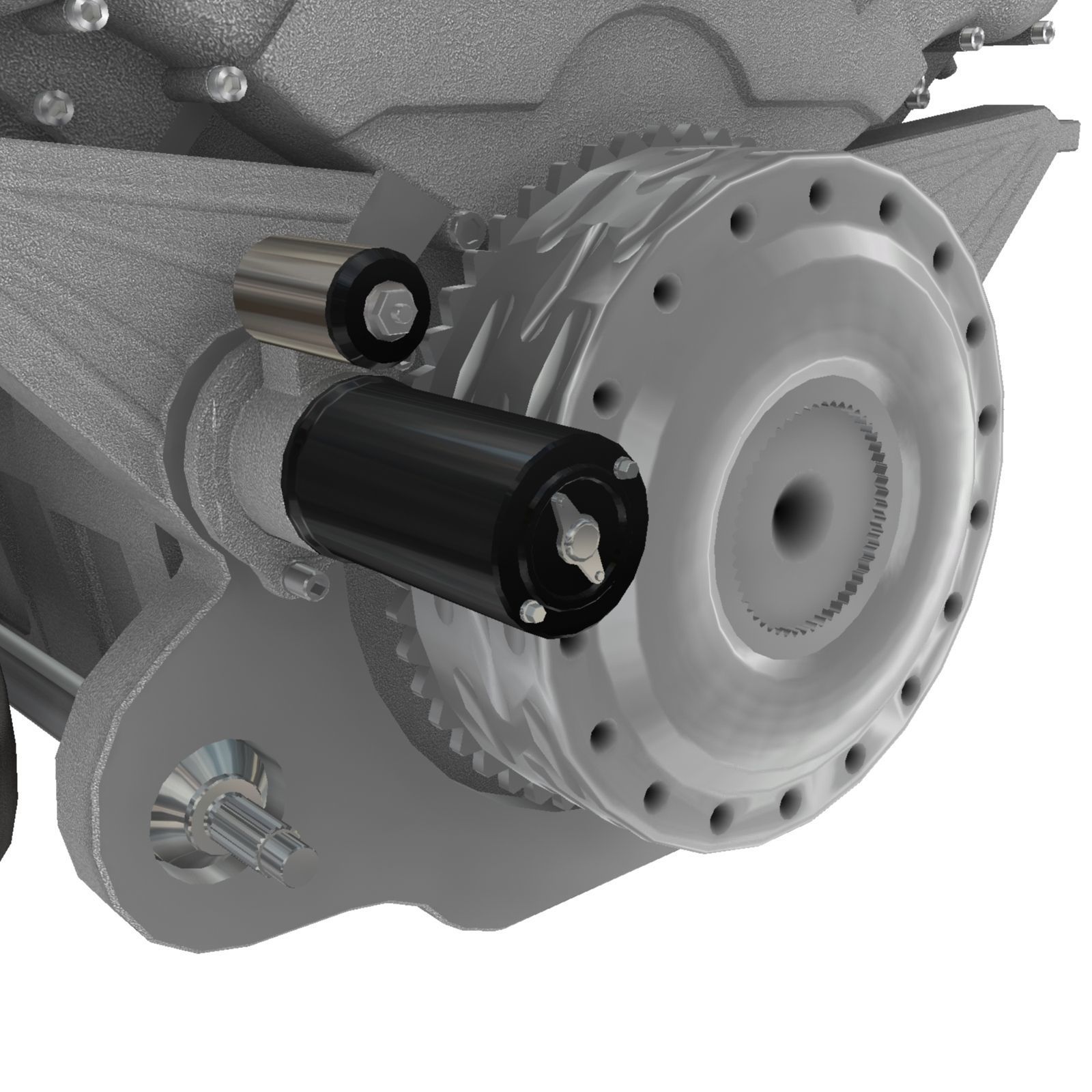 Bugatti Veyron W16 engine Low-poly 3D model_28