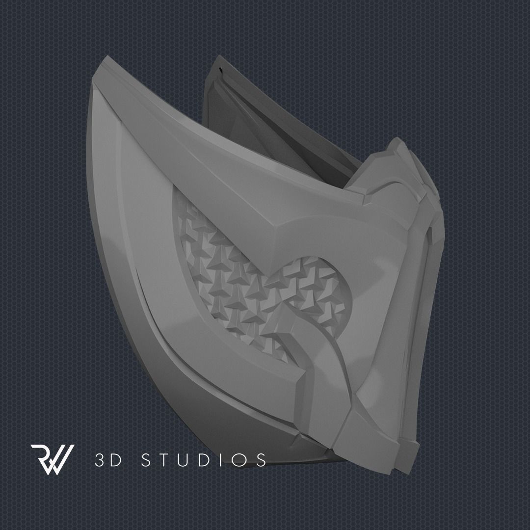 MK11 Sub-Zero Mask V1 - STL File 3D print model_5
