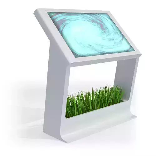Touch Screen LCD Stand Display Kiosk 3D model