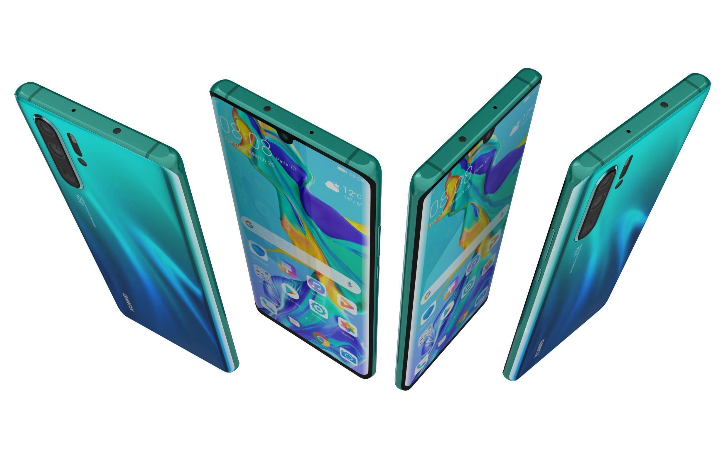 Huawei P30 Pro Breathing Crystal 3D model_2