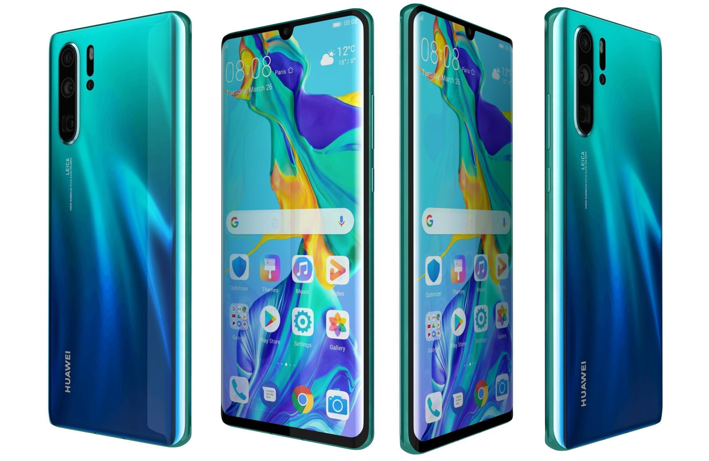 Huawei P30 Pro Breathing Crystal 3D model_1