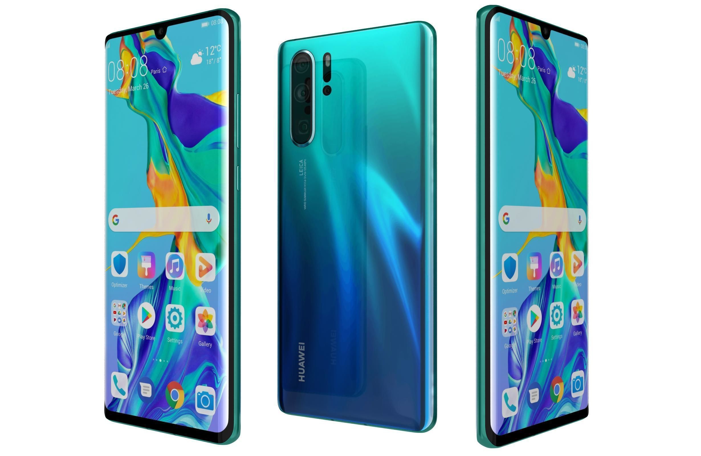 Huawei P30 Pro All Colors 3D model_1