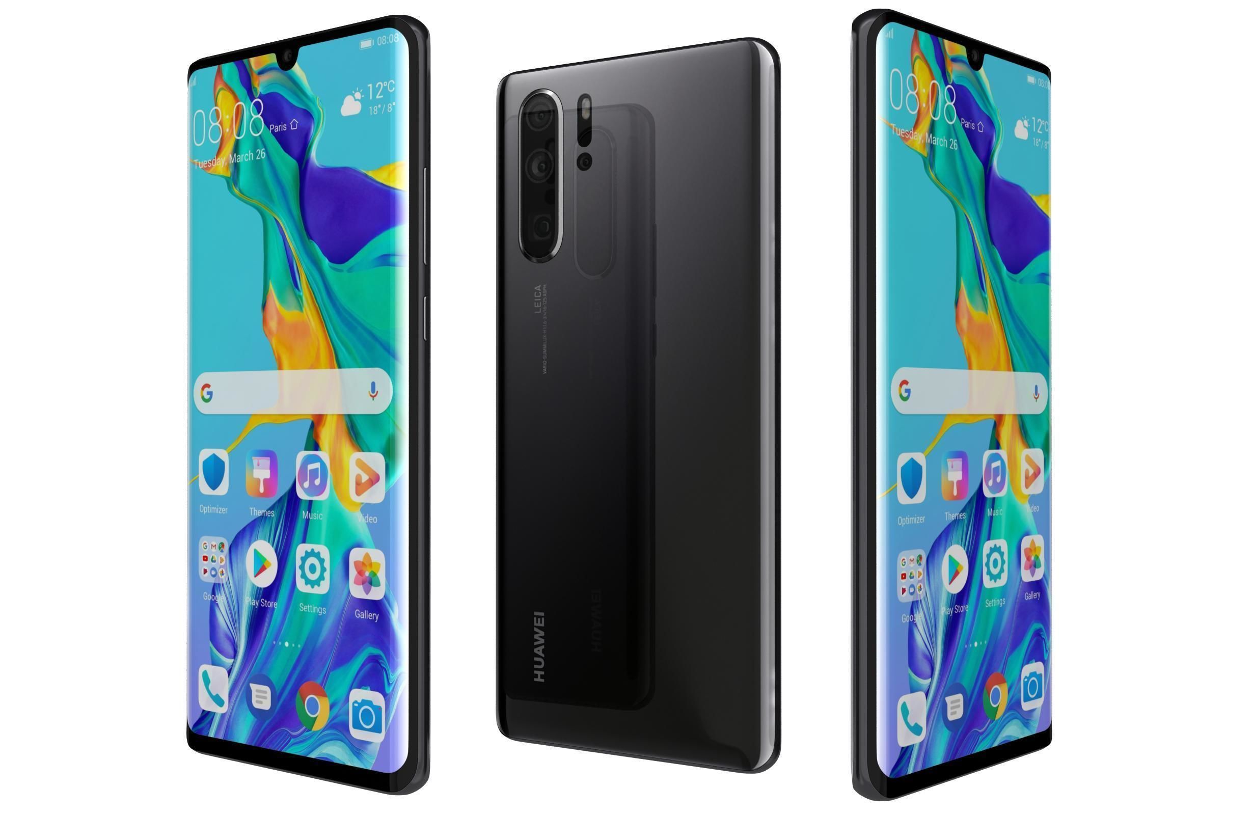 Huawei P30 Pro All Colors 3D model_3