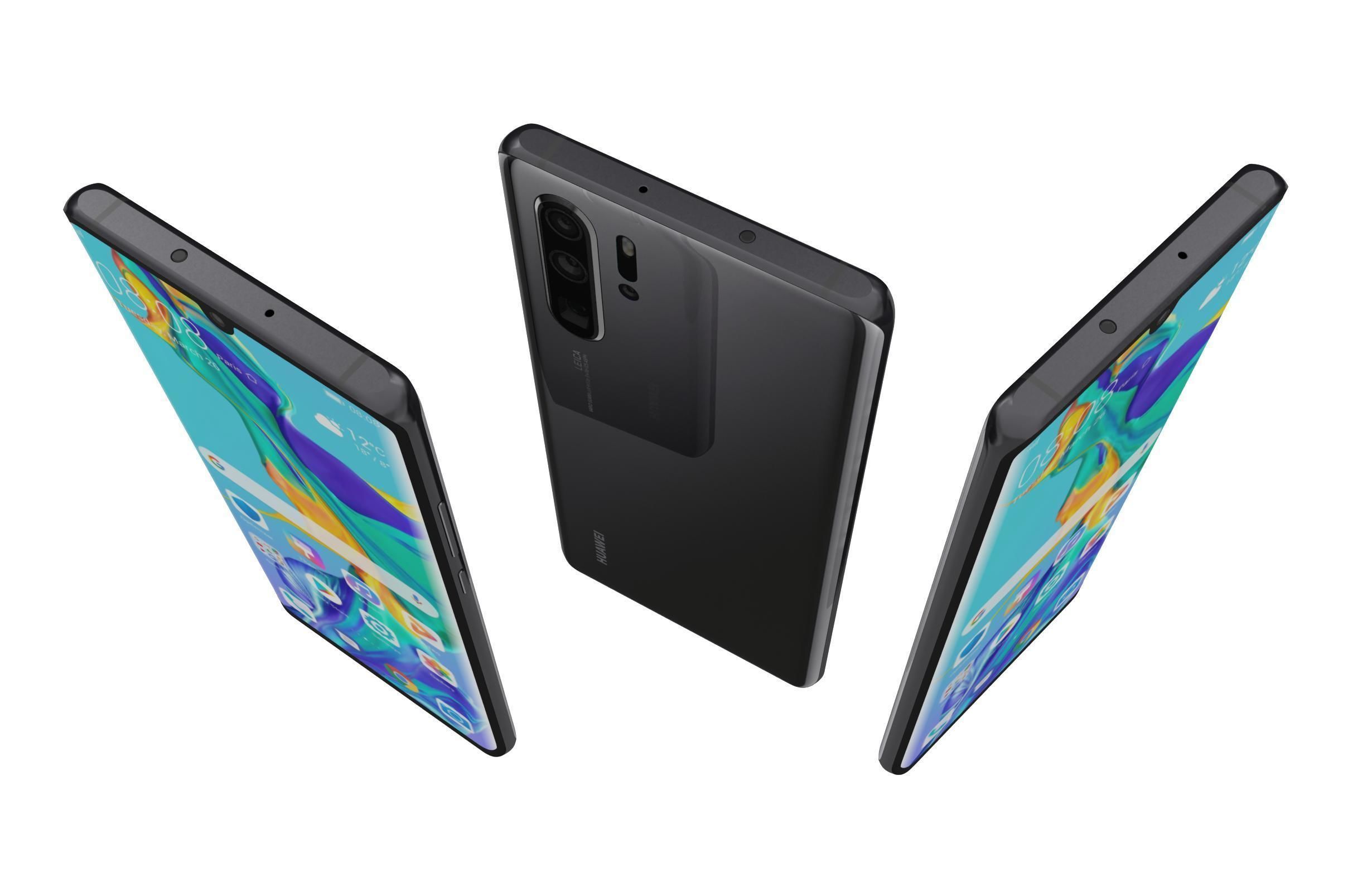 Huawei P30 Pro All Colors 3D model_14