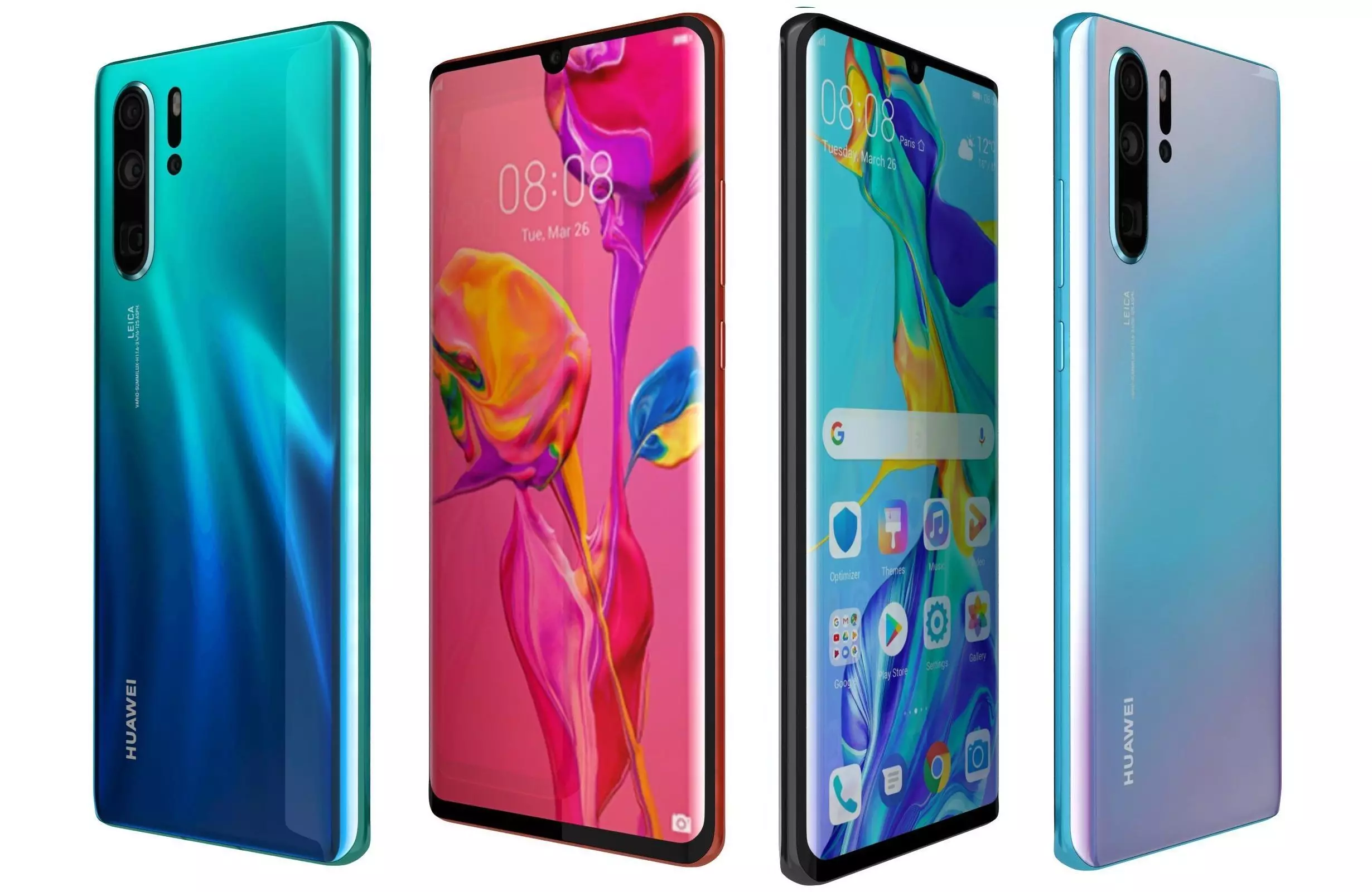 Huawei P30 Pro All Colors 3D model_0