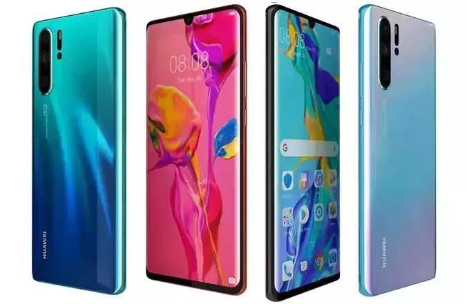 Huawei P30 Pro All Colors 3D model