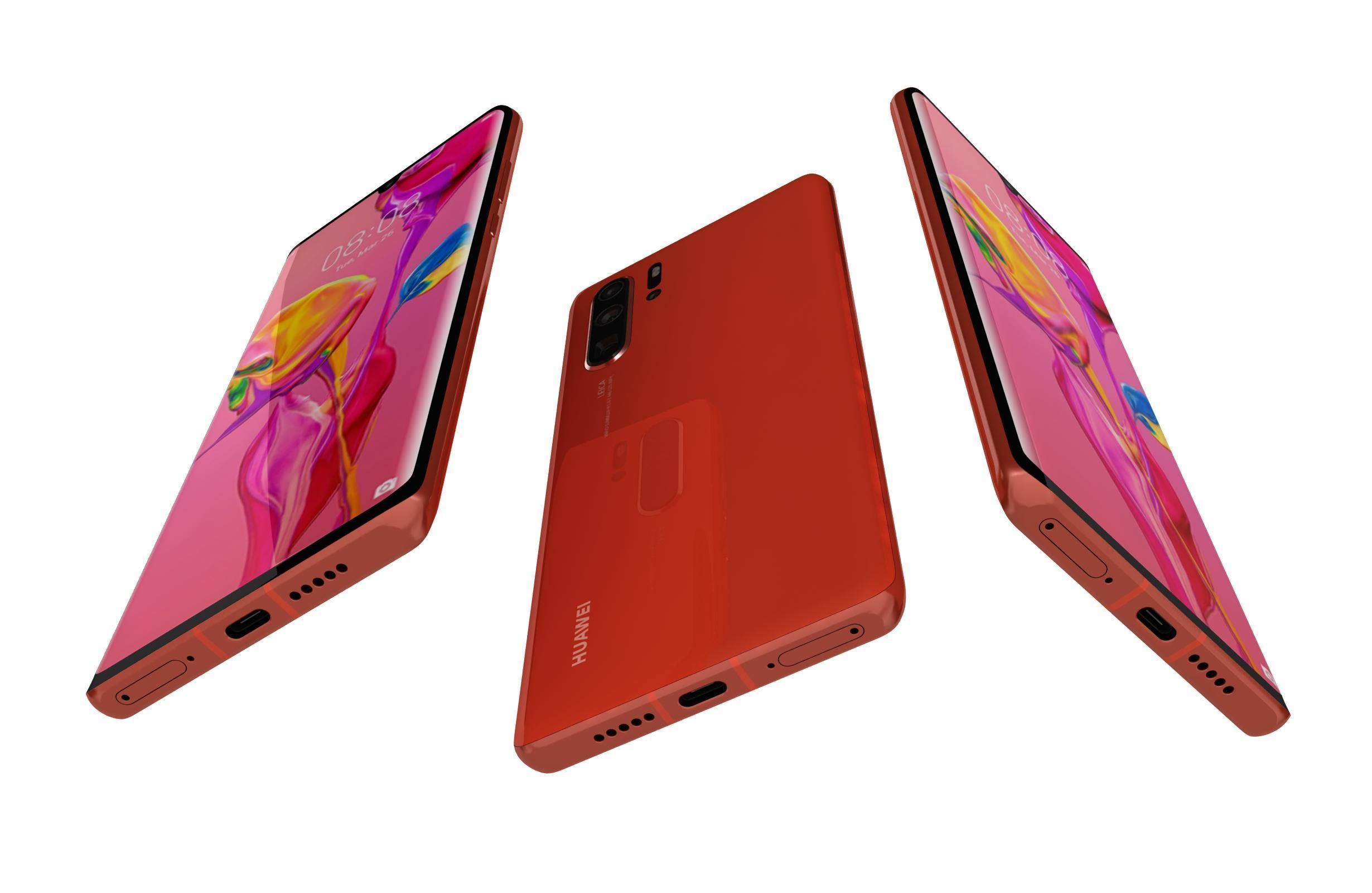 Huawei P30 Pro All Colors 3D model_7