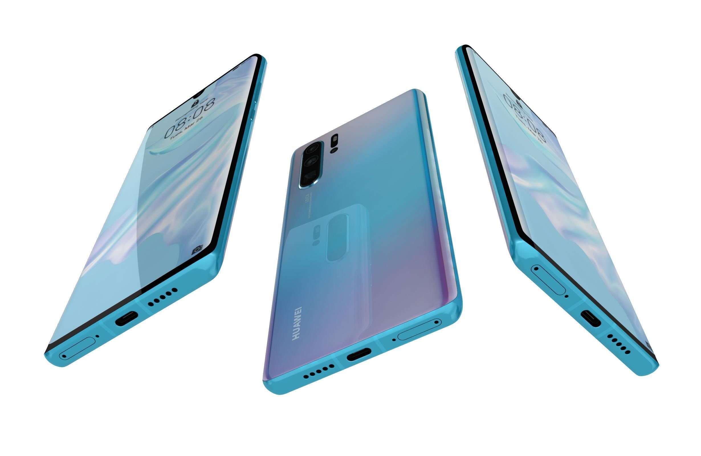 Huawei P30 Pro All Colors 3D model_11