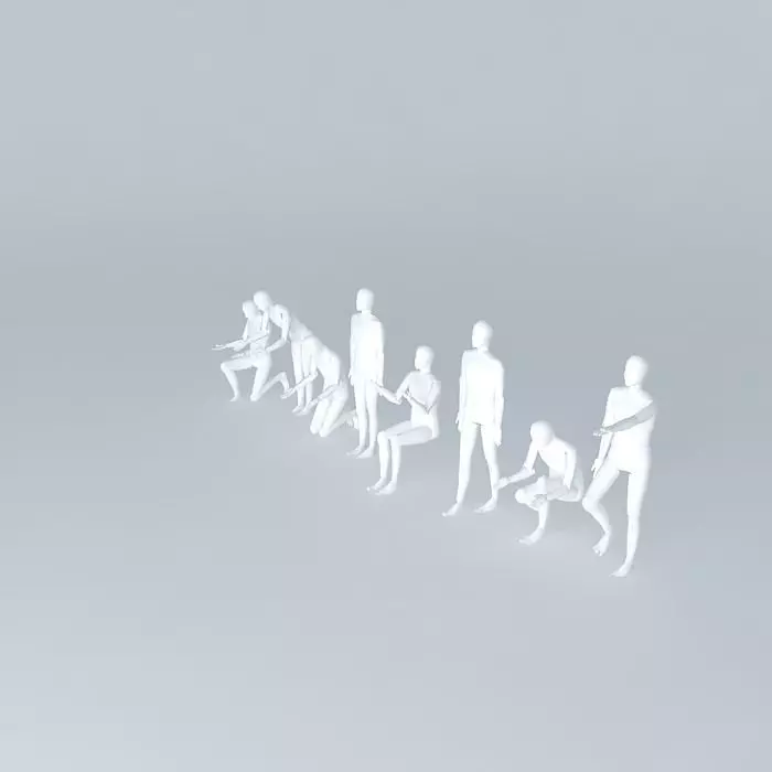 3D PERSONS HUMANS DUMMIES HUMAN CHARACTERS Free 3D model