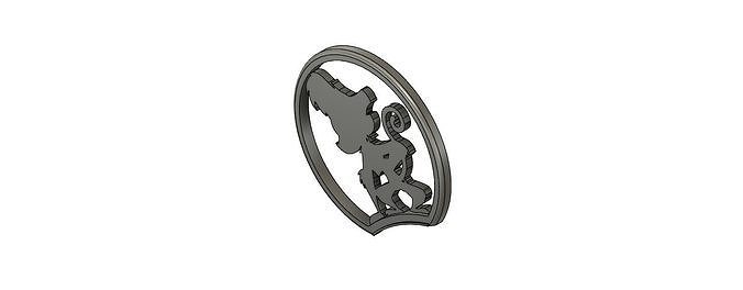 Mickey Mouse Headband Ear with Aladdin Abu like Insert V5 3D print model