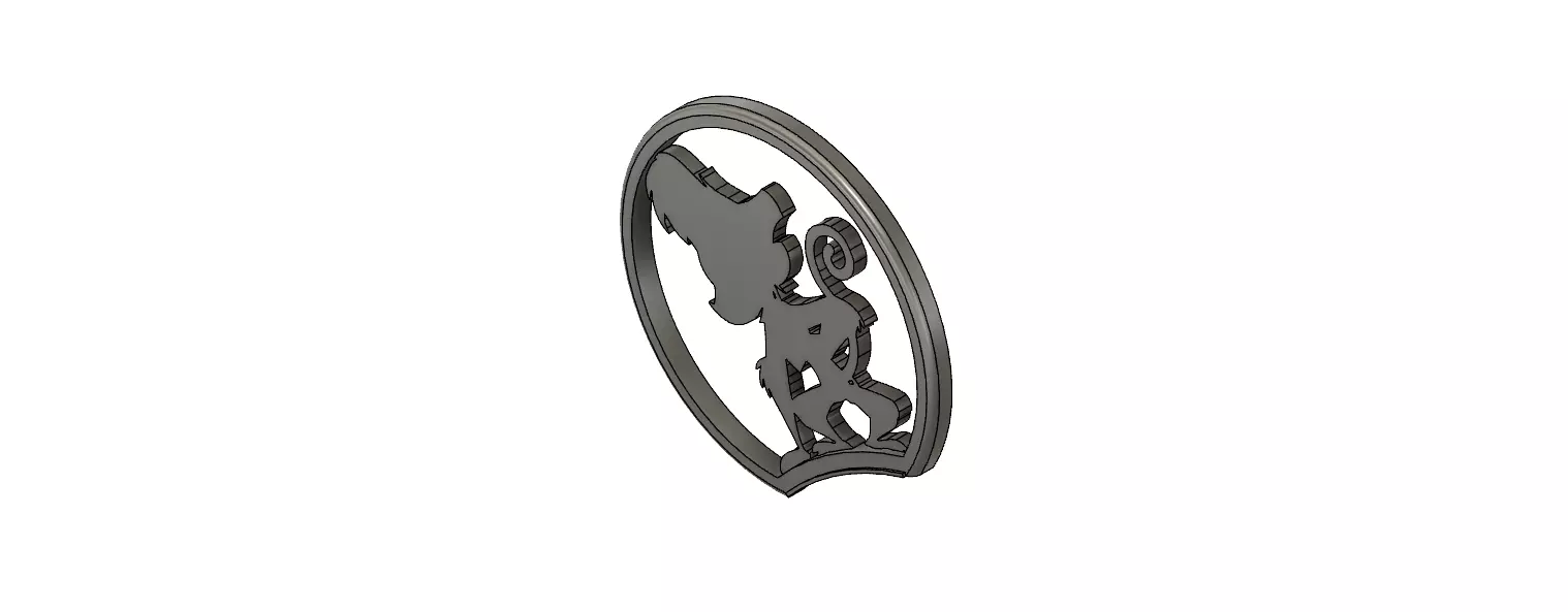 Mickey Mouse Headband Ear with Aladdin Abu like Insert V5 3D print model_0