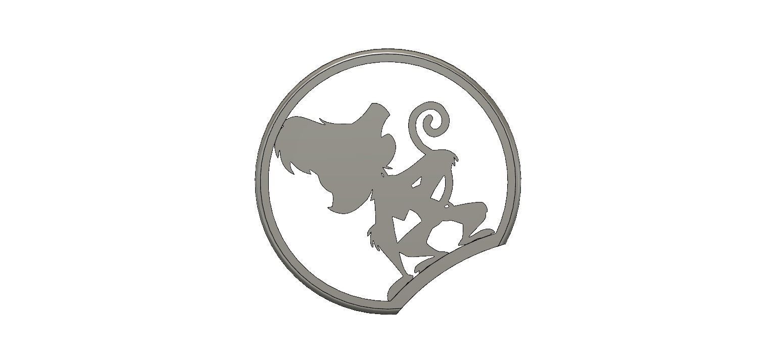 Mickey Mouse Headband Ear with Aladdin Abu like Insert V5 3D print model_1