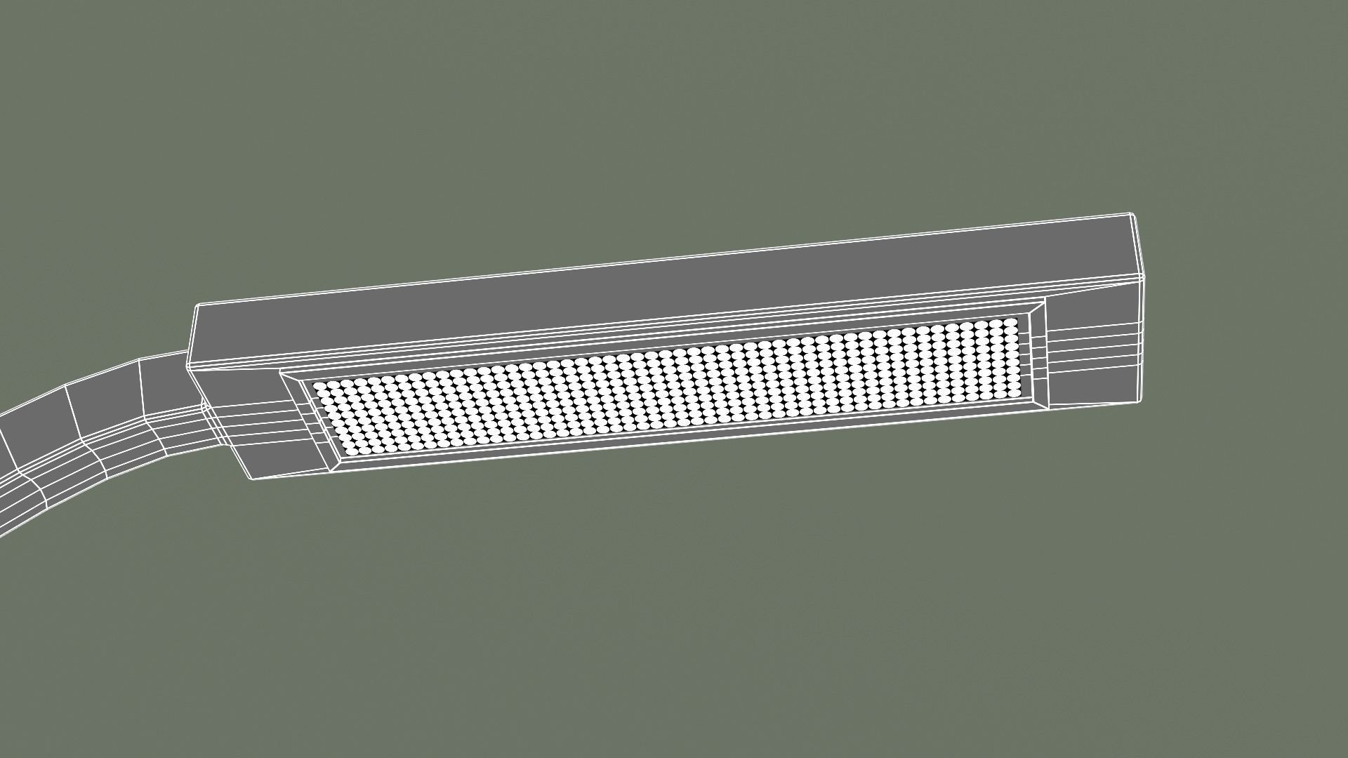 Modern Street Lamp Low-poly 3D model_4