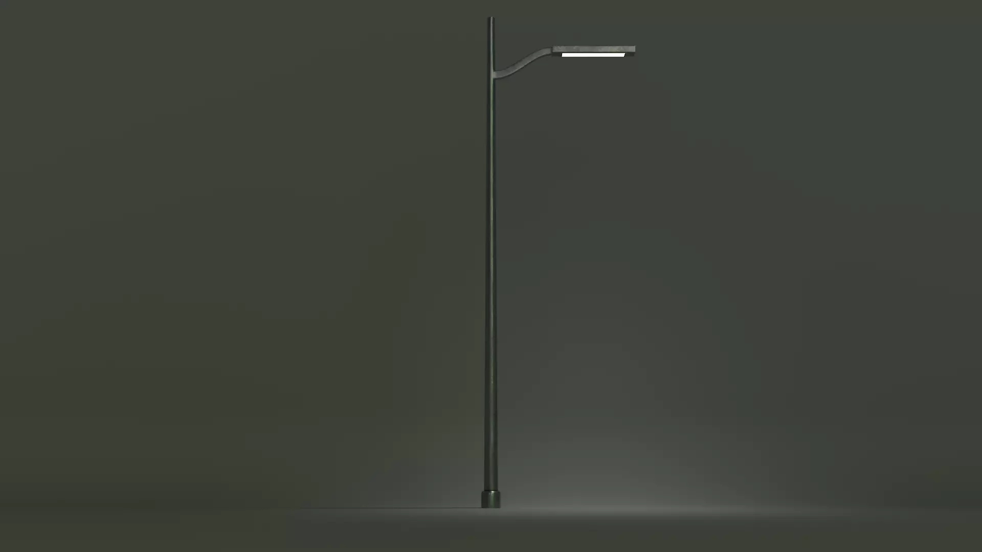 Modern Street Lamp Low-poly 3D model_0