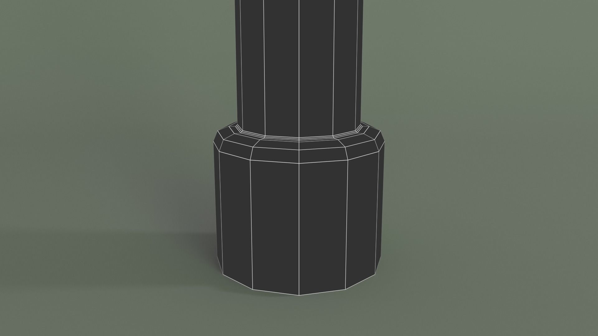 Modern Street Lamp Low-poly 3D model_8