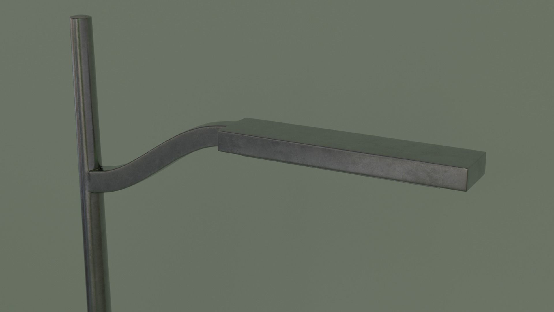 Modern Street Lamp Low-poly 3D model_5