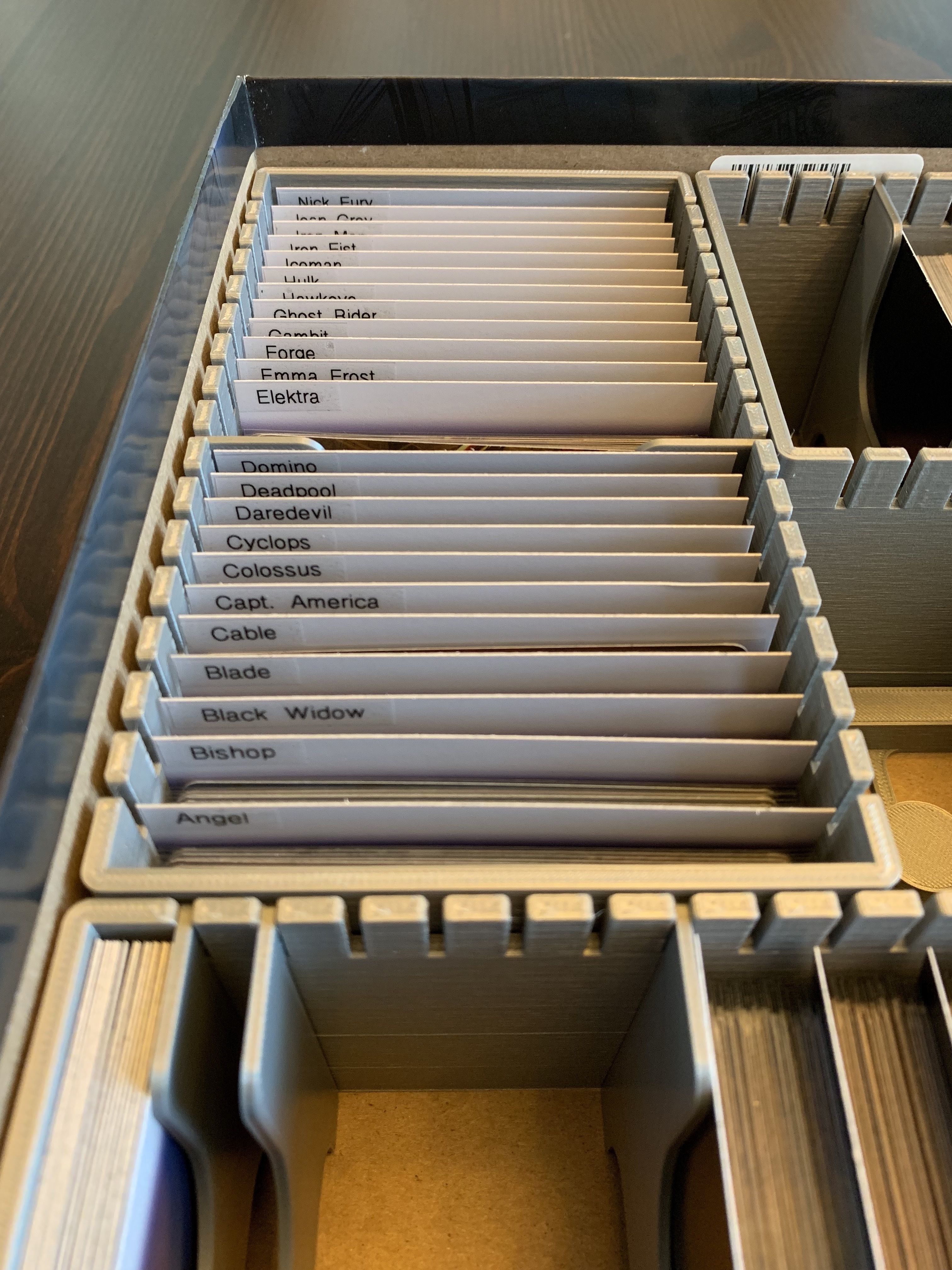 Marvel Legendary Organizer Insert 3D print model_2