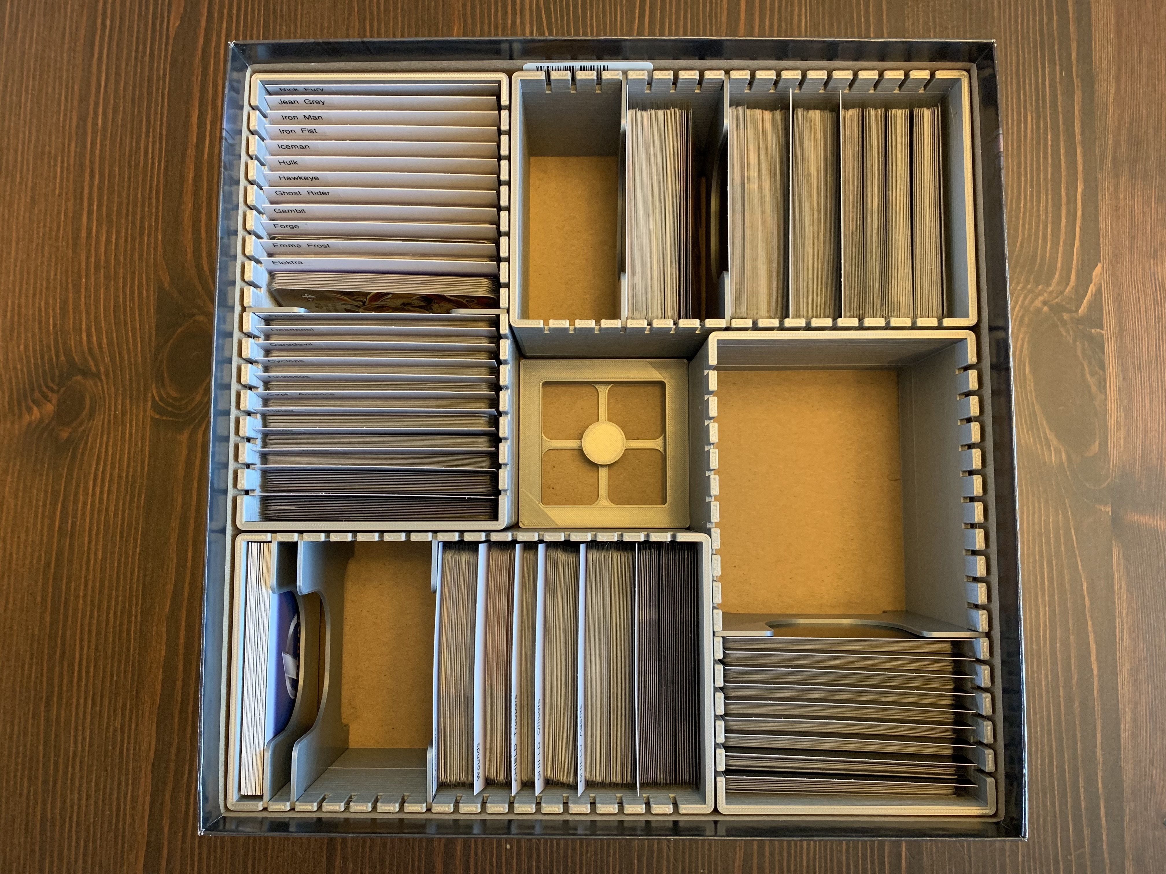 Marvel Legendary Organizer Insert 3D print model_1