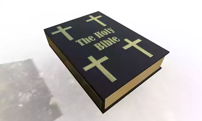 Bible holy Low-poly 3D model
