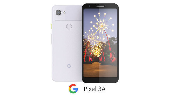 Google Pixel 3A Purple-ish 3D model