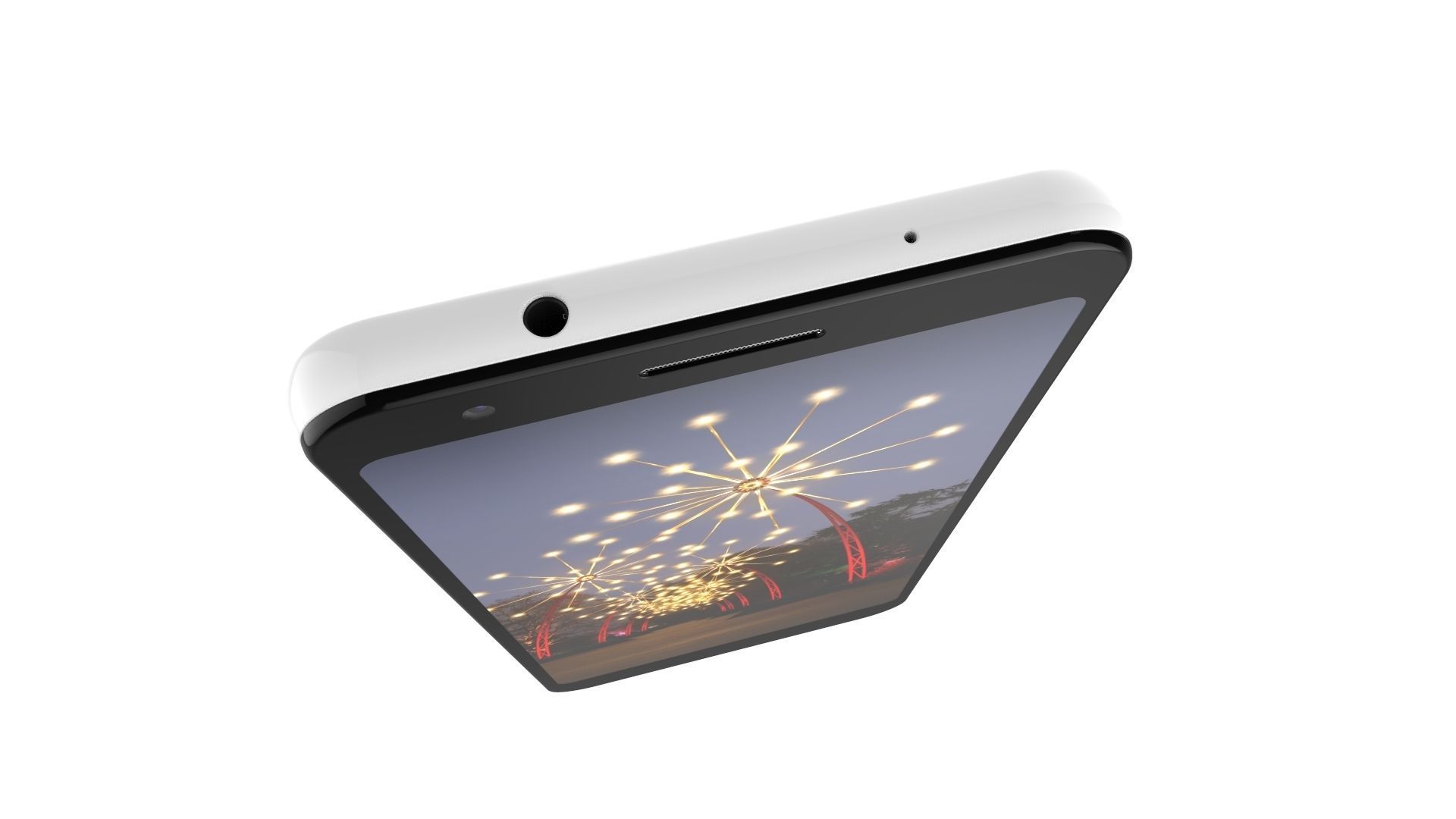 Google Pixel 3A White 3D model_13