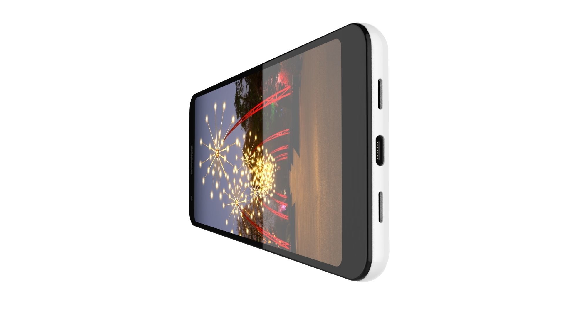 Google Pixel 3A White 3D model_15