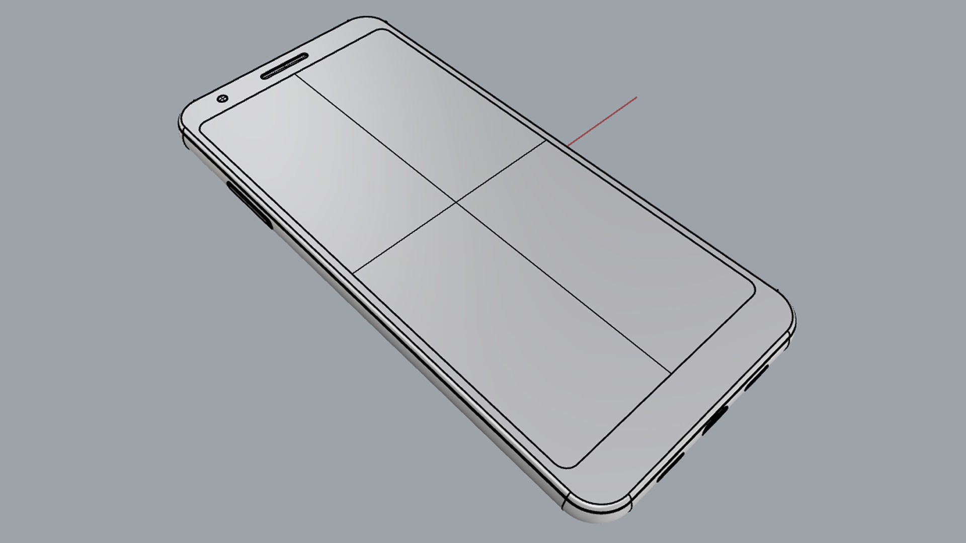 Google Pixel 3A White 3D model_21