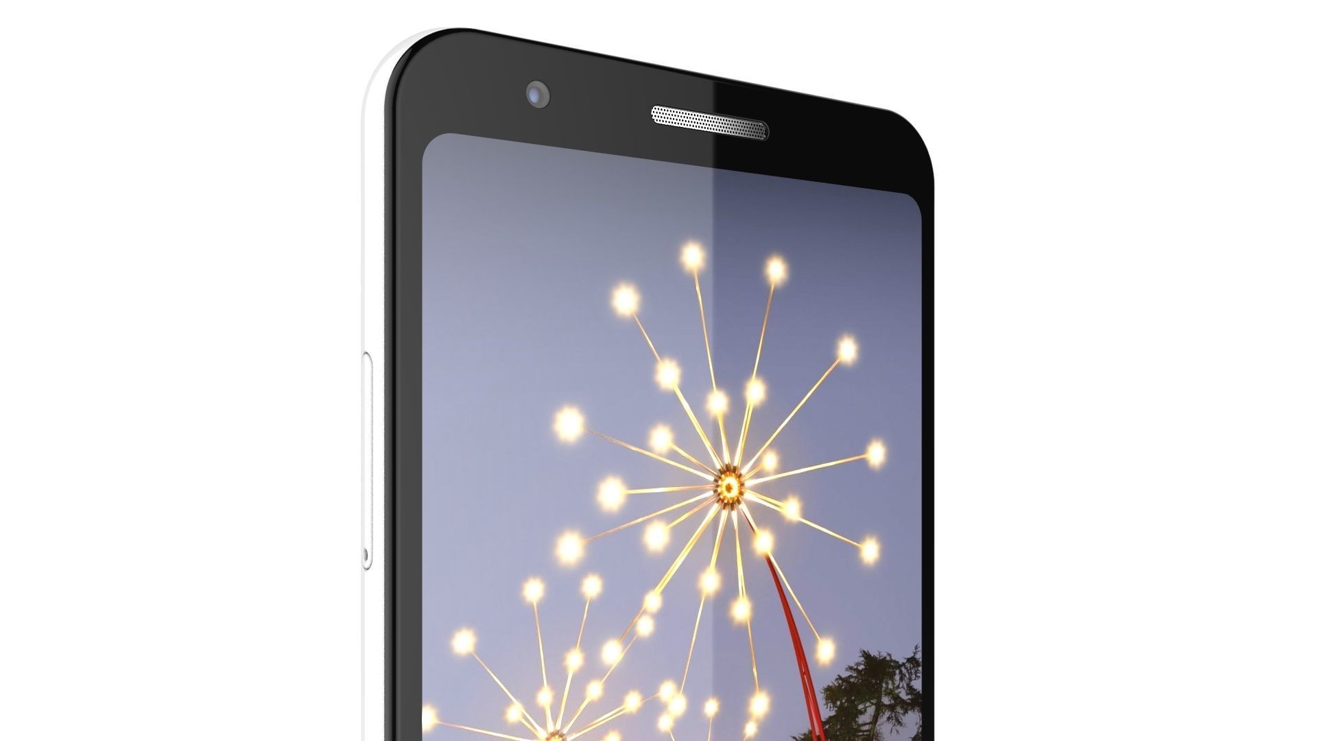 Google Pixel 3A White 3D model_10