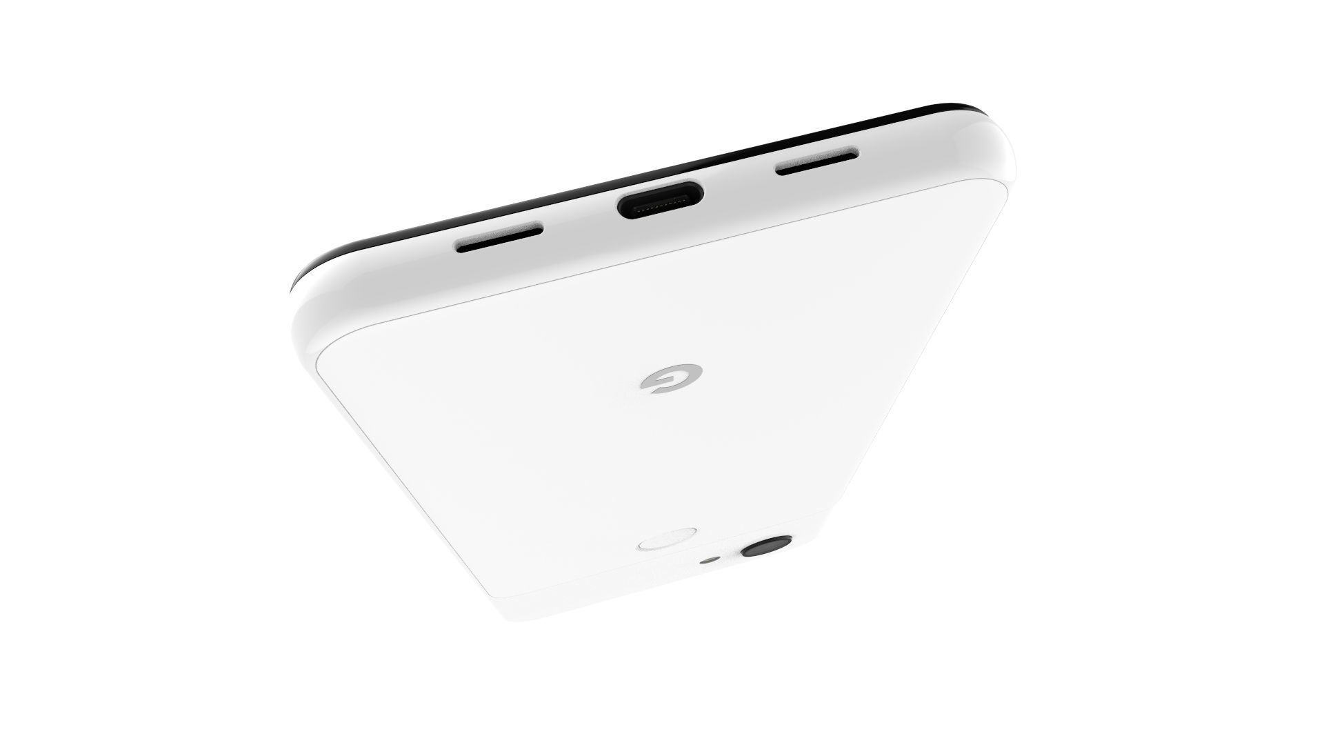 Google Pixel 3A White 3D model_14