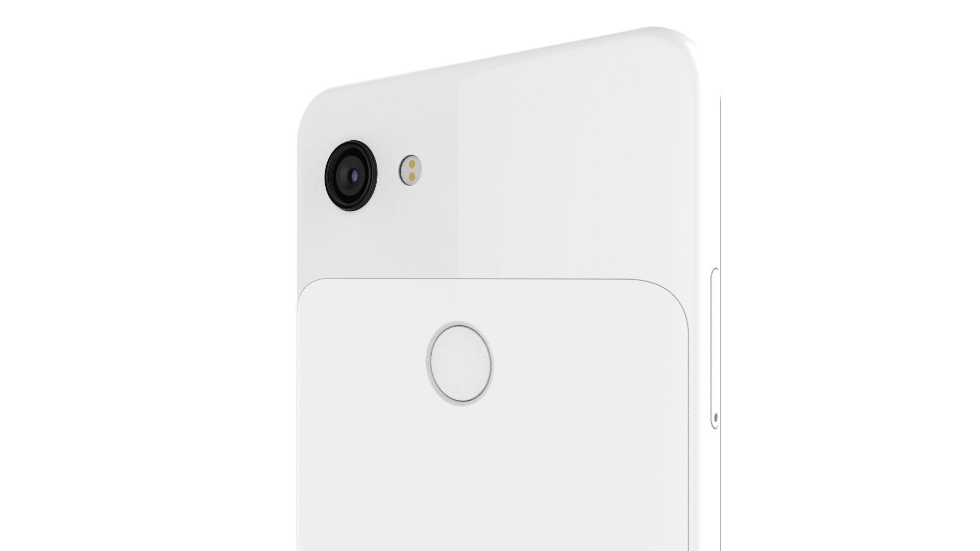 Google Pixel 3A White 3D model_11