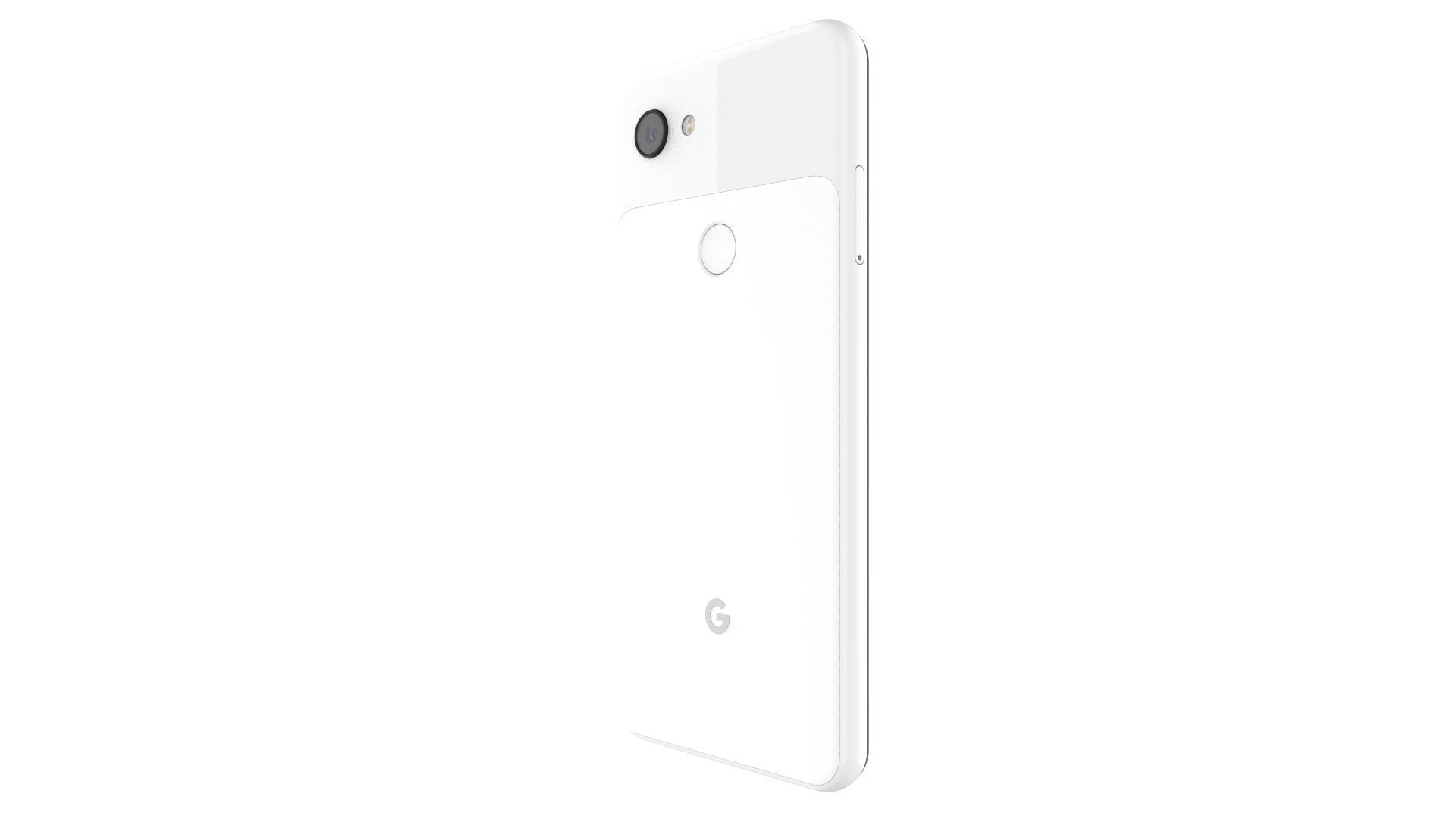 Google Pixel 3A White 3D model_4
