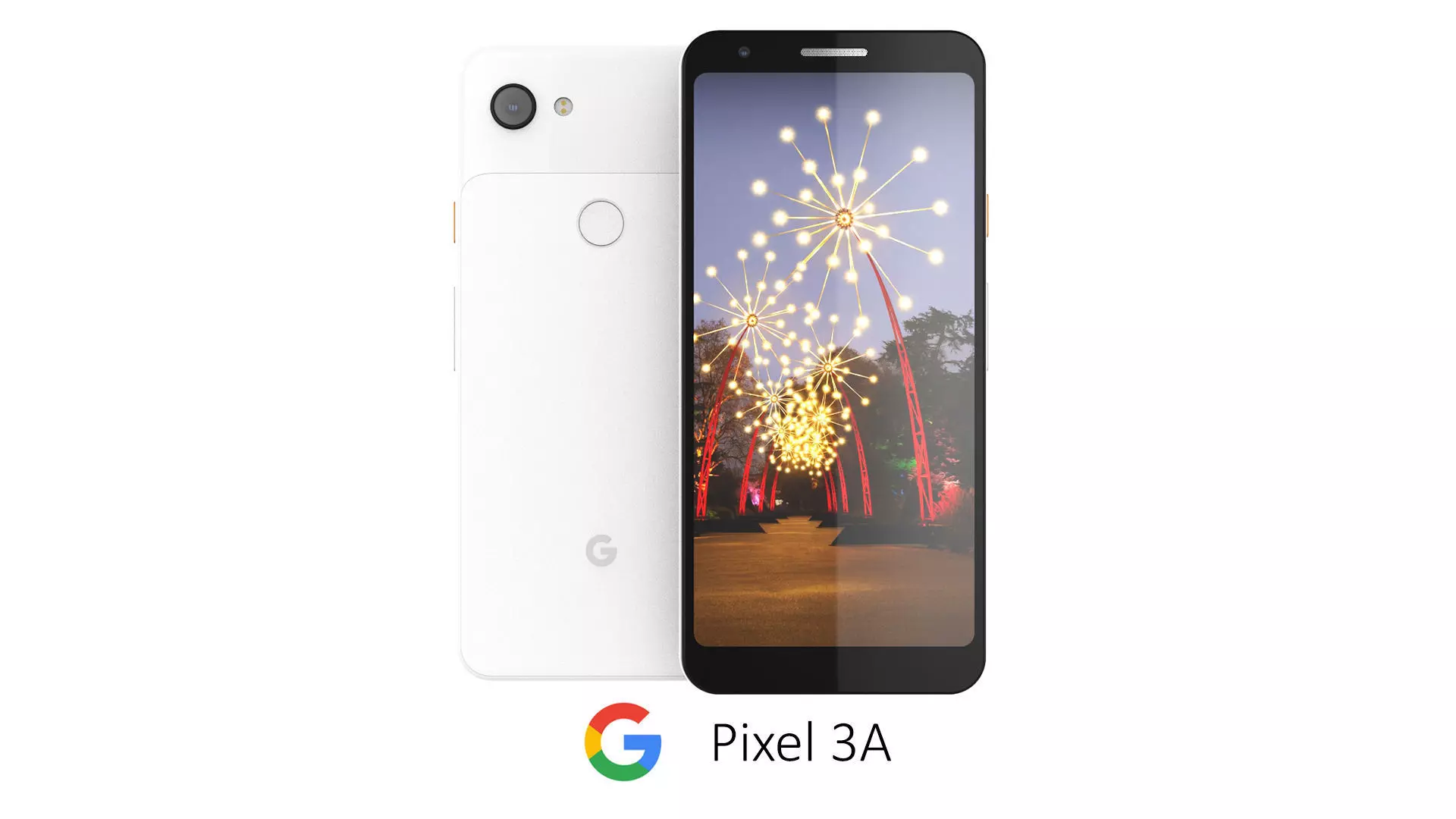 Google Pixel 3A White 3D model_0