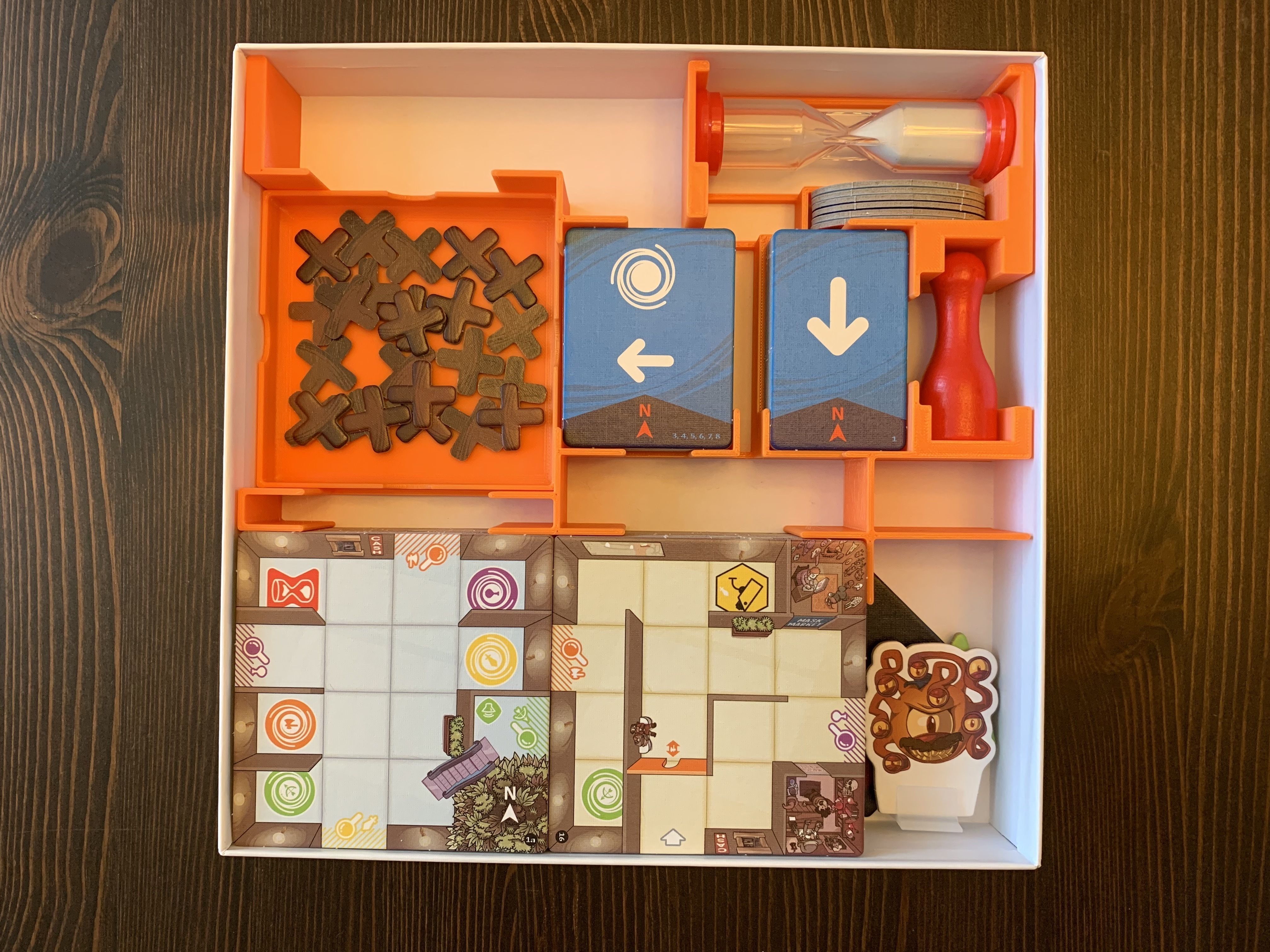 Magic Maze Board Game Organizer Insert 3D print model_1
