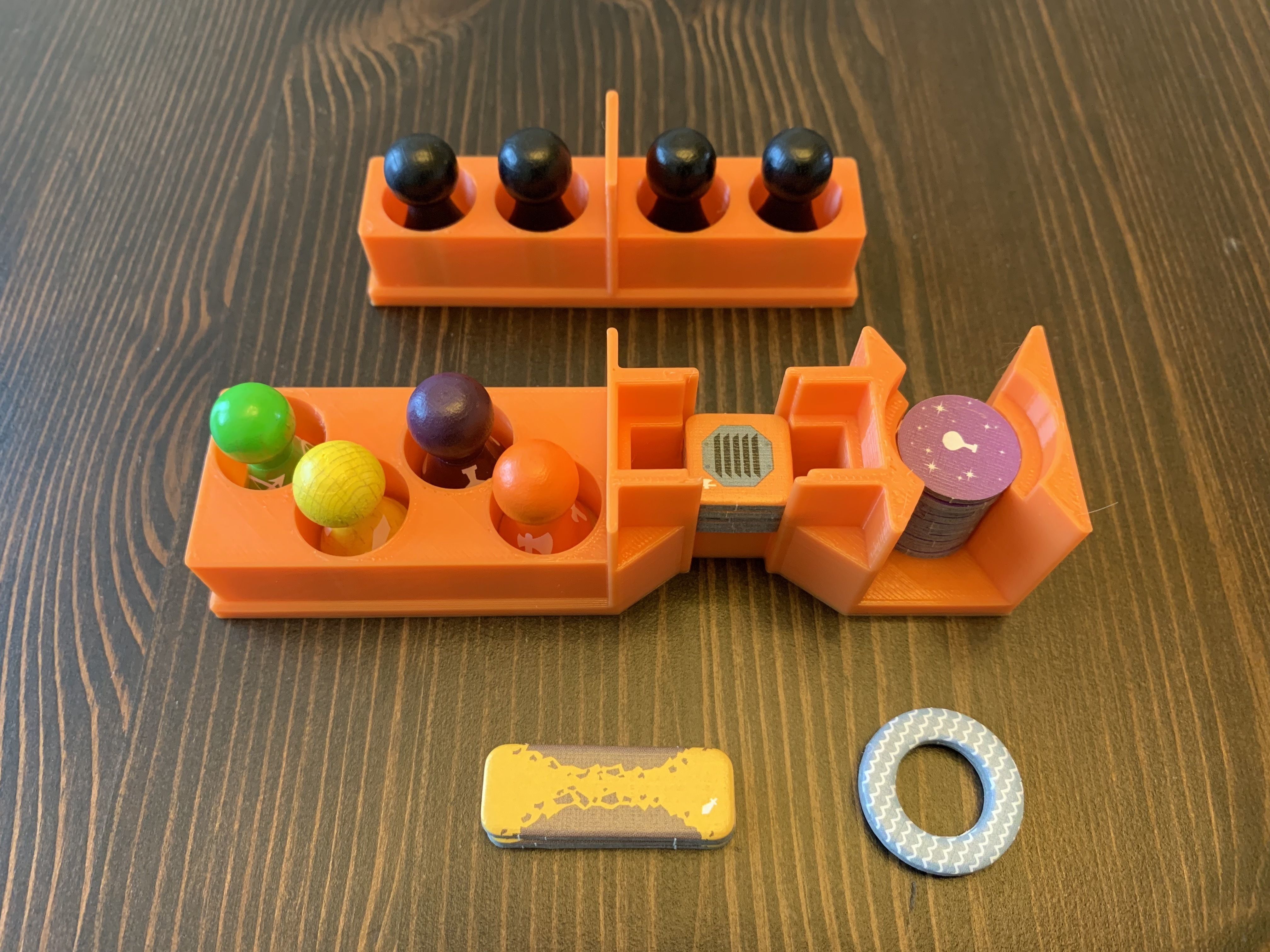 Magic Maze Board Game Organizer Insert 3D print model_2